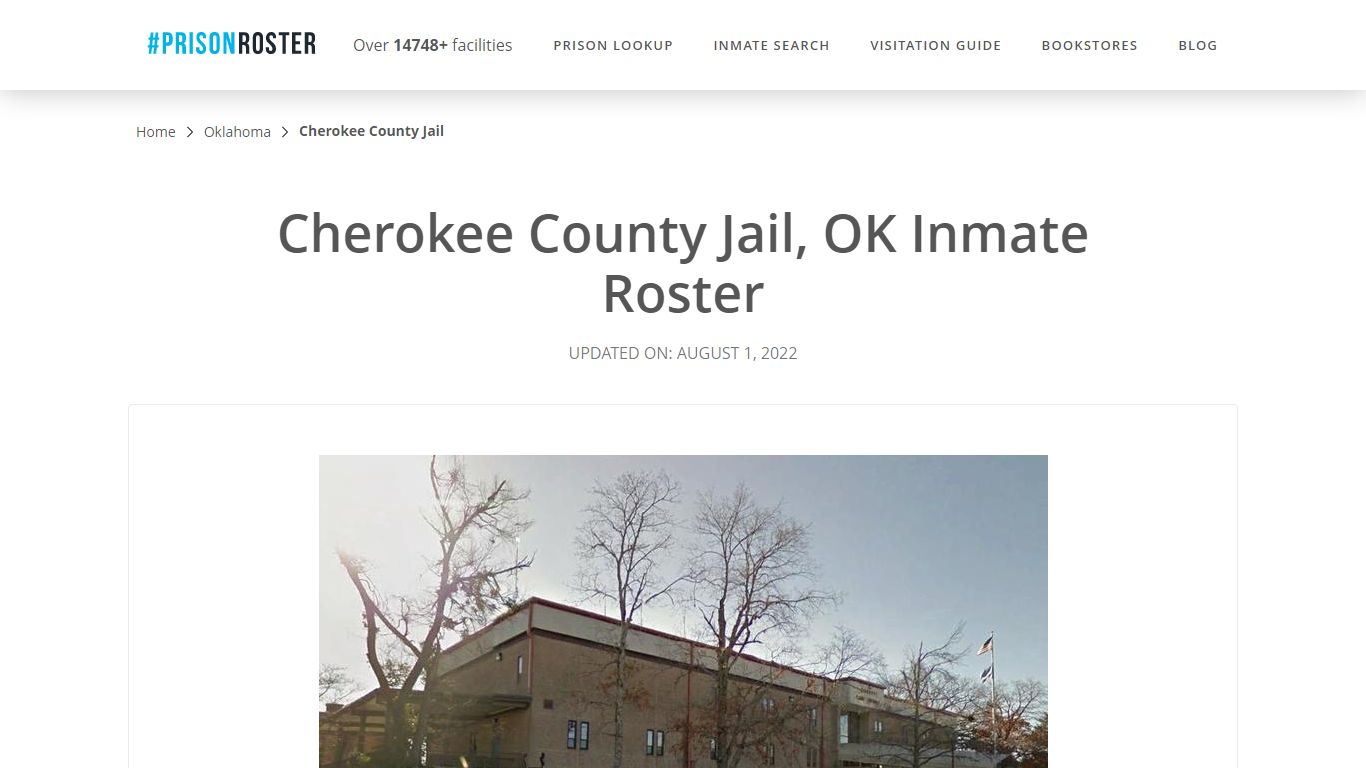 Cherokee County Jail, OK Inmate Roster